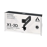 Držiak monitora ARCTIC X1-3D, oceľ, matná čierna