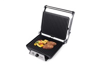 Orava Grillchef 4 elektrický kontaktní gril, 2000 W, regulace teploty, manuální ovládání, tepelně izolovaná rukojeť