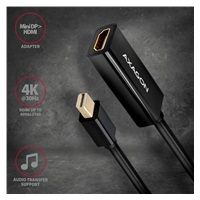 AXAGON RVDM-HI14N, Mini DisplayPort -> HDMI 1.4 redukcia/adaptér, 4K/30Hz