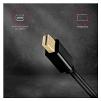 AXAGON RVDM-HI14N, Mini DisplayPort -> HDMI 1.4 redukcia/adaptér, 4K/30Hz