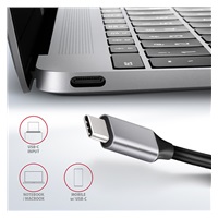 AXAGON HMC-6GL, USB 3.2 Gen 1 hub, porty 3x USB-A, HDMI 4k/30Hz, RJ-45 GLAN, PD 100W, kábel USB-C 20cm