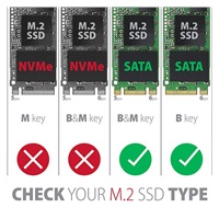 AXAGON EEM2-SBC, USB-C 3.2 Gen 2 - M.2 SATA SSD kovový box RAW, bez skrutiek
