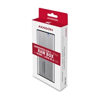 AXAGON EEM2-SG2, USB-C 3.2 Gen 2 - M.2 NVMe a SATA SSD kovový RAW box, bez skrutiek, strieborný