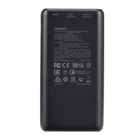 ADATA PowerBank P20000QCD - externá batéria pre mobilný telefón/tablet 20000mAh, 2,1A, čierna (74Wh)