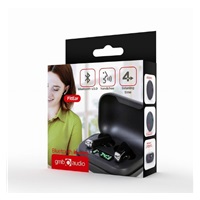 GEMBIRD sluchátka FitEar-X300B, Bluetooth, TWS, černá