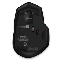 CONNECT IT Trojitá bezdrôtová myš SmartSwitch, 2.4 GHz a Bluetooth 5.0, čierna