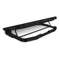 CONNECT IT FrostWind chladiaca podložka pod notebook s červeným podsvietením, čierna