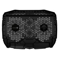 CONNECT IT FrostWind chladiaca podložka pod notebook s červeným podsvietením, čierna