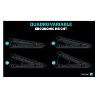 CONNECT IT FrostWind chladiaca podložka pod notebook s červeným podsvietením, čierna