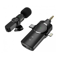 Bezdrôtový mikrofón Viking s klipom M360, USB-C / Lightning / 3,5 mm jack