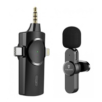 Bezdrôtový mikrofón Viking s klipom M360, USB-C / Lightning / 3,5 mm jack