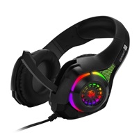 CONNECT IT BIOHAZARD herní sluchátka s mikrofonem, 1xJack+USB, černá