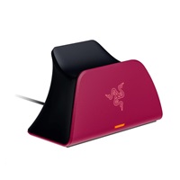 RAZER Univerzální rychlonabíjecí stojan, pro PlayStation 5, Cosmic Red