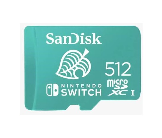 Karta SanDisk MicroSDXC 512 GB pre Nintendo Switch (R:100/W:90 MB/s, UHS-I, V30,U3, C10, A1) licencovaný produkt,Super Mario
