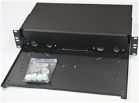 Optický zásobník 2U univerzálny bez čelného panelu, čierny