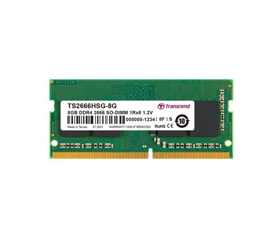 SODIMM DDR4 8GB 2666MHz TRANSCEND 1Rx16 1Gx16 CL19 1.2V