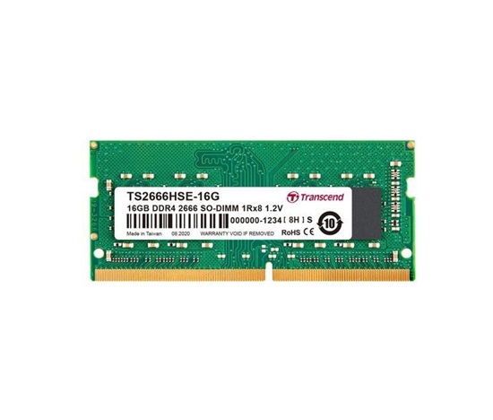 SODIMM DDR4 16GB 2666MHz TRANSCEND 1Rx8 2Gx8 CL19 1.2V