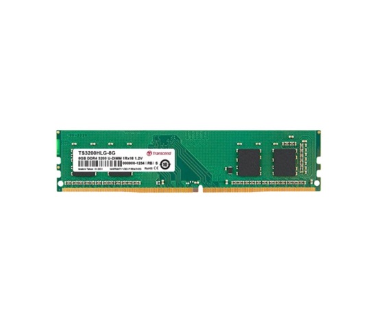 DDR4 8GB 3200MHz DIMM TRANSCEND 1Rx16 1Gx16 CL22 1.2V