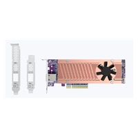 QNAP QM2-2P410G1T rozšiřující karta 1x10GbE, 2xM.2 NVMe 2280 PCIe Gen4x4 pro PC i NAS