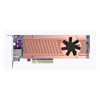 QNAP QM2-2P410G1T rozšiřující karta 1x10GbE, 2xM.2 NVMe 2280 PCIe Gen4x4 pro PC i NAS