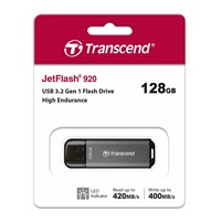TRANSCEND Flash disk 128GB JetFlash®920, TLC, USB 3.2 (R:420/W:400 MB/s) čierna