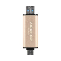 TRANSCEND Flash disk 128GB JetFlash®930C, TLC, USB 3.2/USB typu C (R:420/W:400 MB/s) čierna