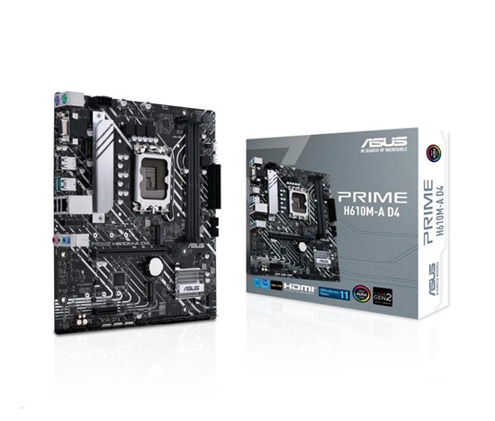 ASUS MB Sc LGA1700 PRIME H610M-A DDR4, Intel H610, 2xDDR4, 1xDP, 1xHDMI, 1xVGA, mATX