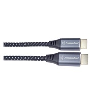 Kábel HDMI PREMIUMCORD 2.1 vysokorýchlostný + ethernetový kábel 8K@60Hz, pozlátené konektory, 0,5 m