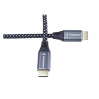 Kábel HDMI PREMIUMCORD 2.1 vysokorýchlostný + ethernetový kábel 8K@60Hz, pozlátené konektory, 0,5 m