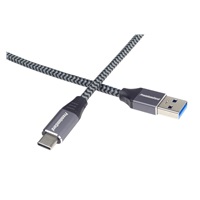 PREMIUMCORD USB-C na USB 3.0 A (USB 3.1 generácia 1, 3A, 5Gbit/s) 3m opletenie