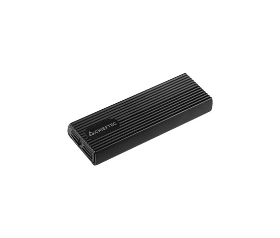 Vonkajší rám CHIEFTEC pre M.2 PCIe NVMe/S-ata SSD Enclosure Tool-Less, s konektorom USB typu C, čierna