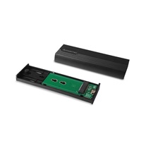 Vonkajší rám CHIEFTEC pre M.2 PCIe NVMe/S-ata SSD Enclosure Tool-Less, s konektorom USB typu C, čierna