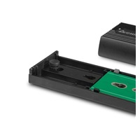 Vonkajší rám CHIEFTEC pre M.2 PCIe NVMe/S-ata SSD Enclosure Tool-Less, s konektorom USB typu C, čierna