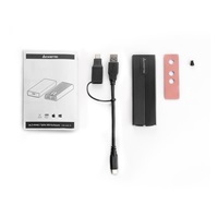 Vonkajší rám CHIEFTEC pre M.2 PCIe NVMe/S-ata SSD Enclosure Tool-Less, s konektorom USB typu C, čierna