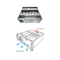 serverová skriňa 1stCOOL IPC 4U-450, 19" Rack Black, bez zdroja napájania