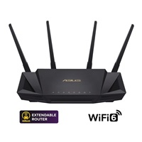 ASUS RT-AX58U v2 Wireless AX3000 Wifi 6 Router, 4x gigabitový RJ45, 1x USB3.1