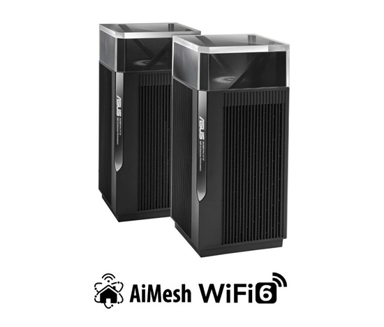 ASUS ZenWiFi Pro XT12 2-pack Wireless AX11000 Tri-band Mesh WiFi 6 System, 2.5G WAN/LAN