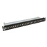 19" Patch panel LYNX 24port, STP, Cat6A, krone, čierny