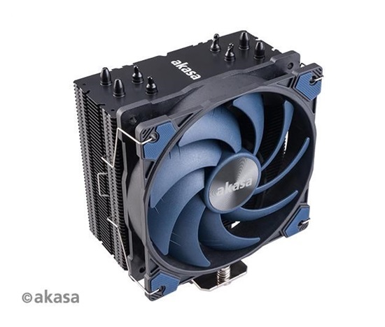 AKASA CPU chladič Alucia H4, Heatpipes, Black fins