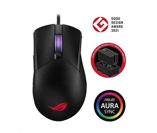 Myš ASUS ROG GLADIUS III (P514), USB, čierna