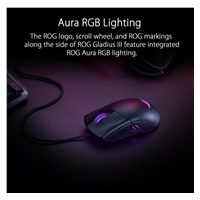 Myš ASUS ROG GLADIUS III (P514), USB, čierna