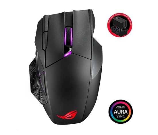 Myš ASUS ROG SPATHA X (P707), bezdrôtová, čierna