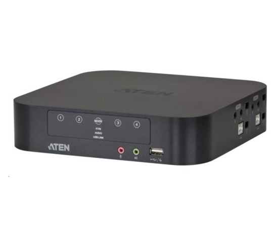 ATEN 4-portový mini DisplayPort Dual View KVMP USB, audio, káble
