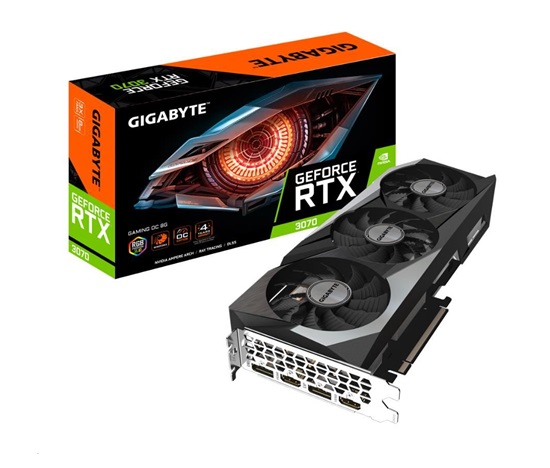 BAZAR-GIGABYTE VGA NVIDIA GeForce RTX 3070 GAMING OC 8G Rev. 2.0, RTX 3070 LHR, 8GB GDDR6, 2xDP, 2xHDMI-po opravě(holá)