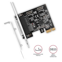 AXAGON PCEA-P1N, radič PCIe - 1x paralelný port (LPT), vrátane. LP
