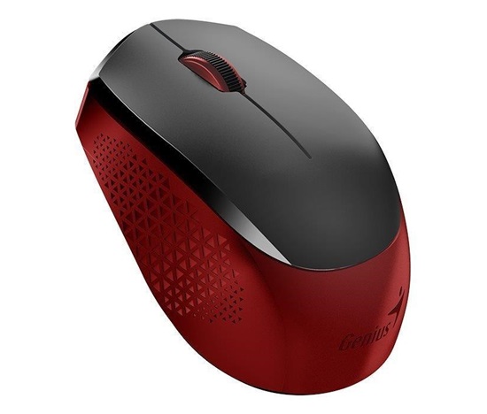 Myš GENIUS NX-8000S/ 1600 dpi/ bezdrôtová/ tichá/ čierna/ červená