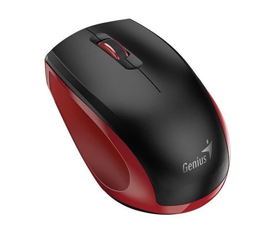 Myš GENIUS NX-8006S/ 1600 dpi/ bezdrôtová/ tichá/ čierna/ červená