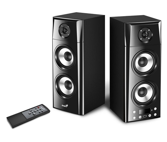 GENIUS reproduktory SP-HF2800 BT/ 2.0/ 60W/ Dřevěné/ Bluetooth/ USB/ dálkové ovládání