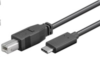 Kábel USB PREMIUMCORD 3.1 konektor C/male - USB 2.0 konektor B/male, 1m