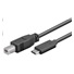 Kábel USB PREMIUMCORD 3.1 konektor C/male - USB 2.0 konektor B/male, 1m